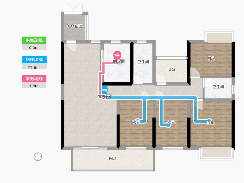 广西壮族自治区-贺州市-悦城壹号院-123.00-户型库-动静线