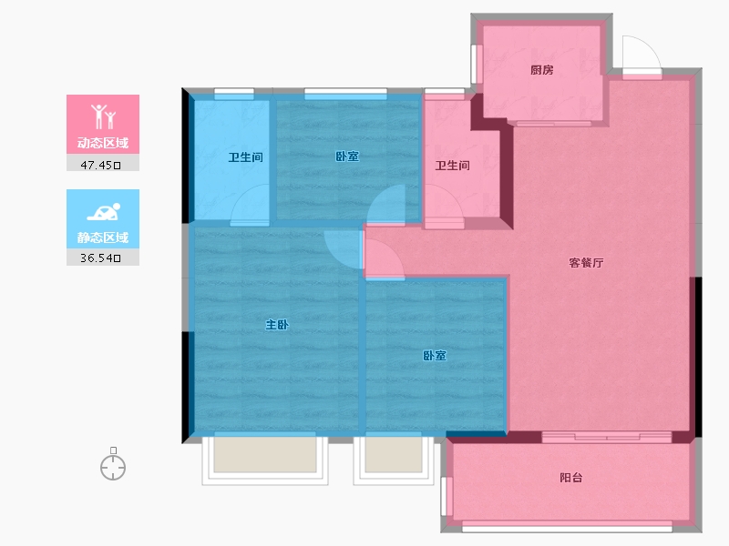 福建省-三明市-美地花园-79.00-户型库-动静分区