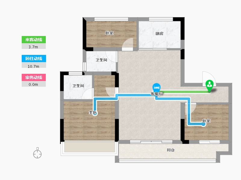 安徽省-宣城市-旌德碧桂园-79.08-户型库-动静线