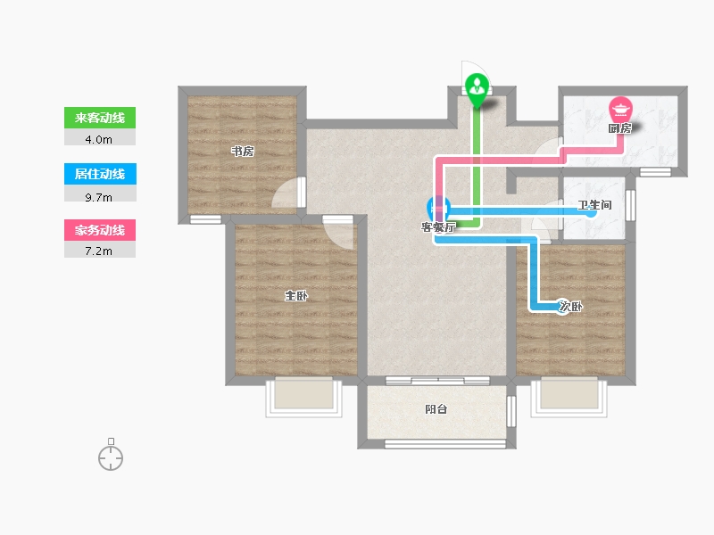 山东省-菏泽市-菏建康馨家园-79.00-户型库-动静线