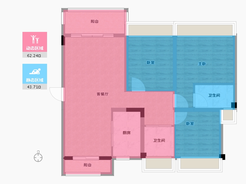 广东省-揭阳市-碧桂园·金域名府-95.12-户型库-动静分区