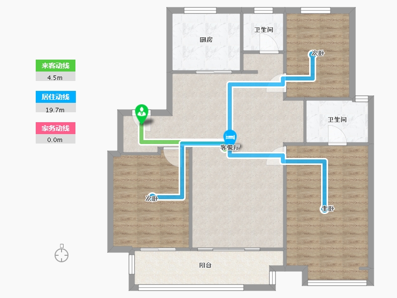 江苏省-徐州市-万科未来城-102.06-户型库-动静线