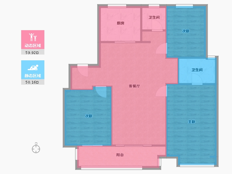 江苏省-徐州市-万科未来城-102.06-户型库-动静分区