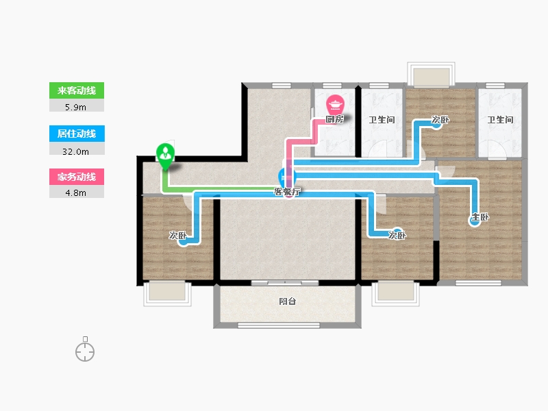 福建省-莆田市-联发融创龍德井壹号-116.02-户型库-动静线