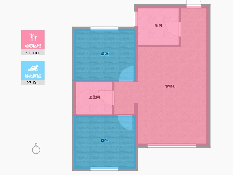 辽宁省-辽阳市-君悦天下-72.50-户型库-动静分区