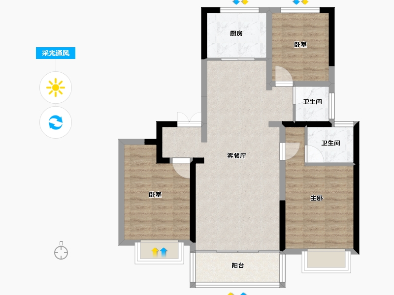 甘肃省-临夏回族自治州-兴华锦绣山水-82.04-户型库-采光通风