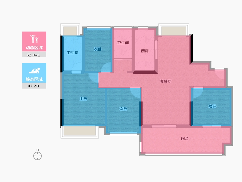 云南省-西双版纳傣族自治州-西双版纳碧桂园-97.05-户型库-动静分区