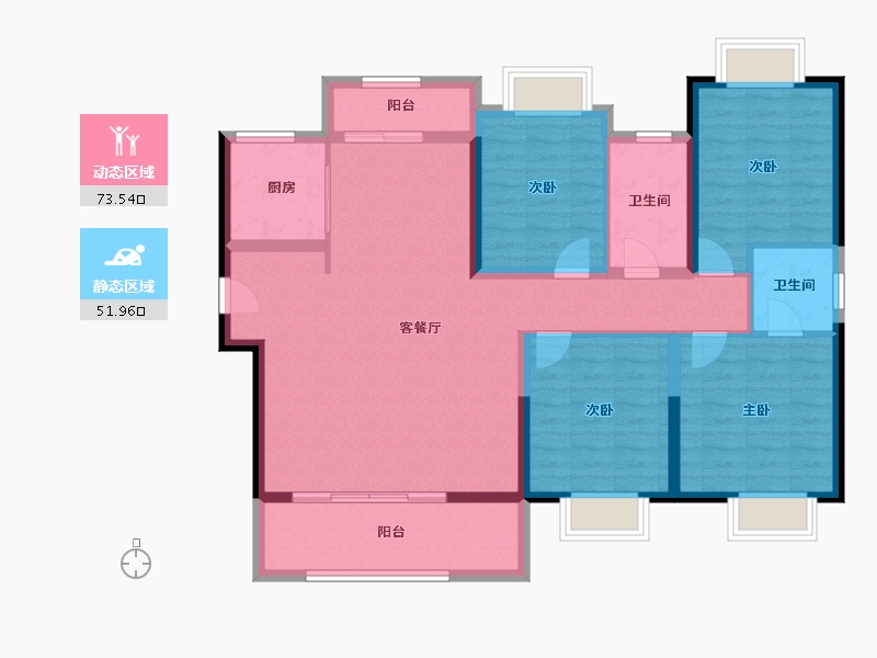 福建省-莆田市-​建发融创和鸣兰溪-112.77-户型库-动静分区