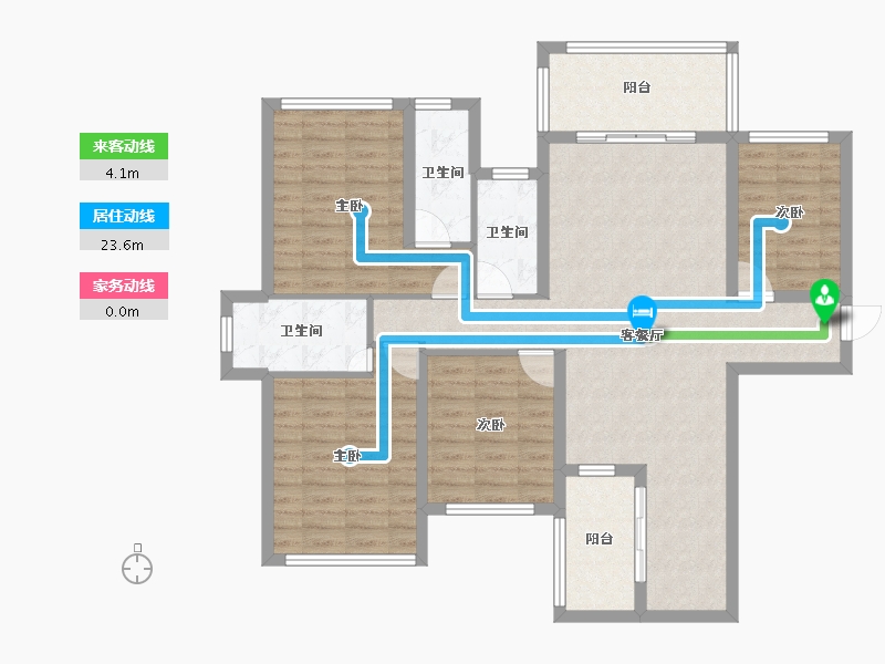 广西壮族自治区-贵港市-海联·凯旋国际-108.44-户型库-动静线