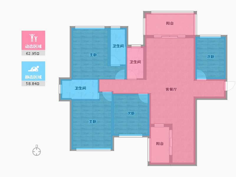 广西壮族自治区-贵港市-海联·凯旋国际-108.44-户型库-动静分区