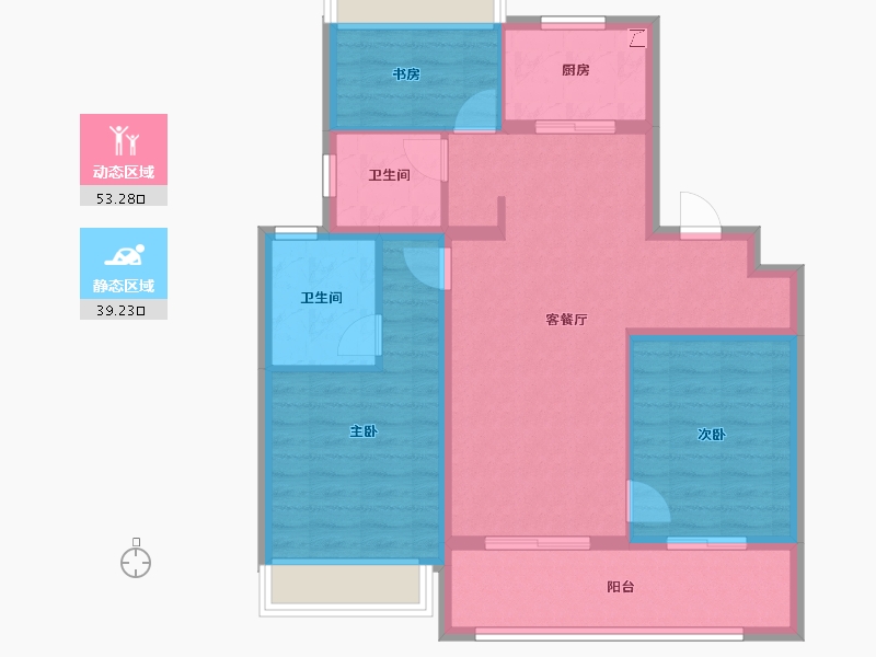 江苏省-扬州市-招商云萃-82.41-户型库-动静分区