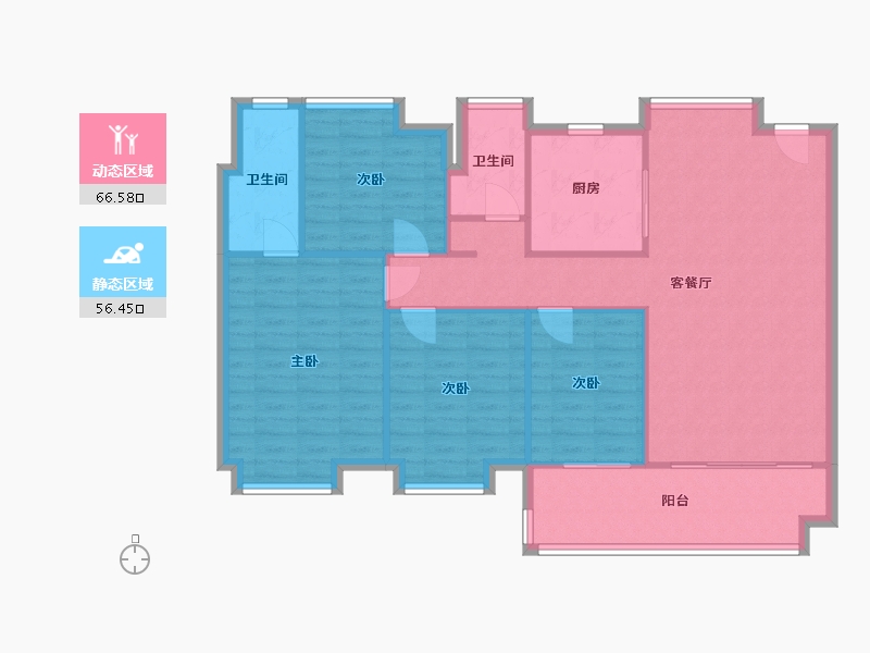 广东省-佛山市-保利茉莉公馆-119.00-户型库-动静分区