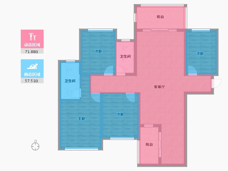 广西壮族自治区-贵港市-海联·凯旋国际-115.95-户型库-动静分区