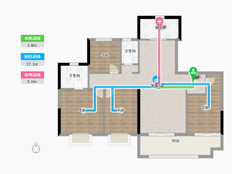 福建省-莆田市-​中科东庄城-110.05-户型库-动静线