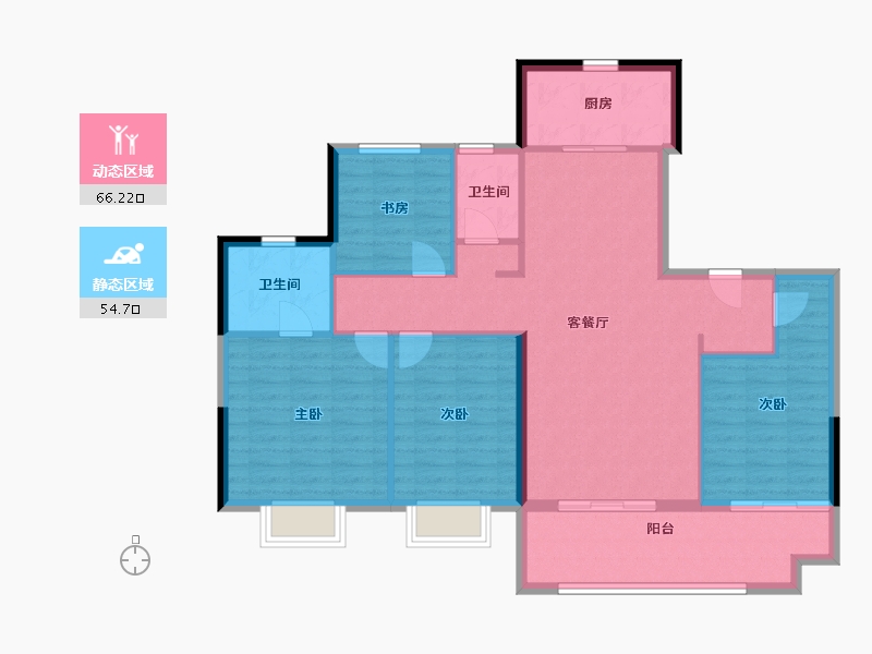 福建省-莆田市-​中科东庄城-110.05-户型库-动静分区