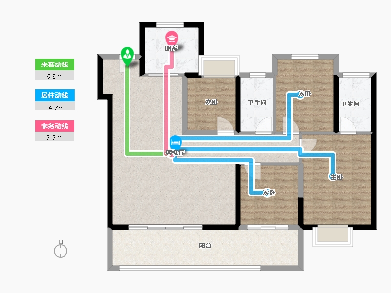 福建省-莆田市-联发融创龍德井壹号-114.39-户型库-动静线