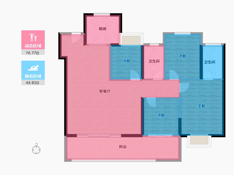 福建省-莆田市-联发融创龍德井壹号-114.39-户型库-动静分区