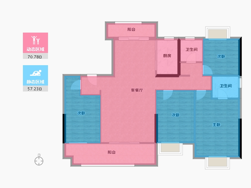 福建省-莆田市-​中科东庄城-116.53-户型库-动静分区