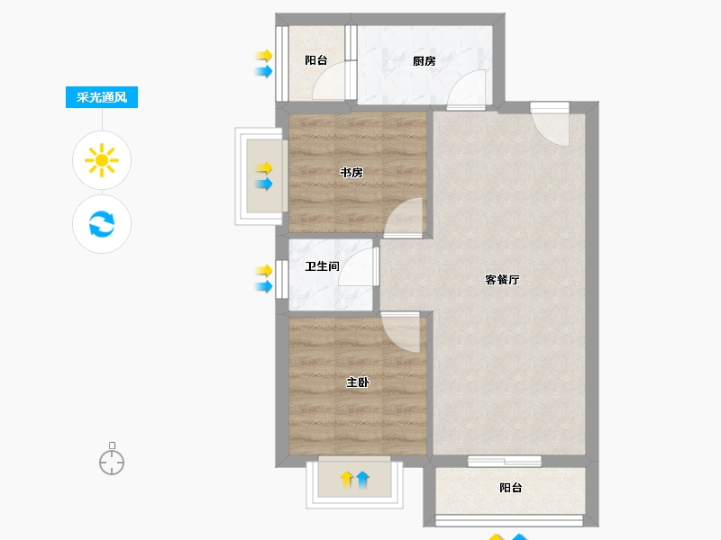 云南省-西双版纳傣族自治州-橡径云山-51.18-户型库-采光通风