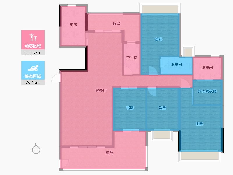 广东省-中山市-富都花园-154.00-户型库-动静分区