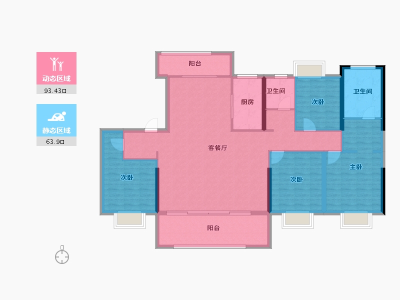 福建省-莆田市-​中科东庄城-143.27-户型库-动静分区