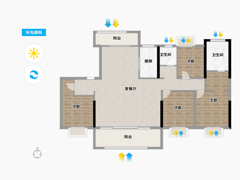 福建省-莆田市-​中科东庄城-143.27-户型库-采光通风