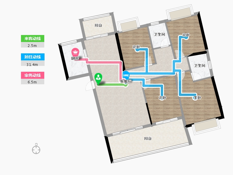 广东省-河源市-东江盛世-123.60-户型库-动静线