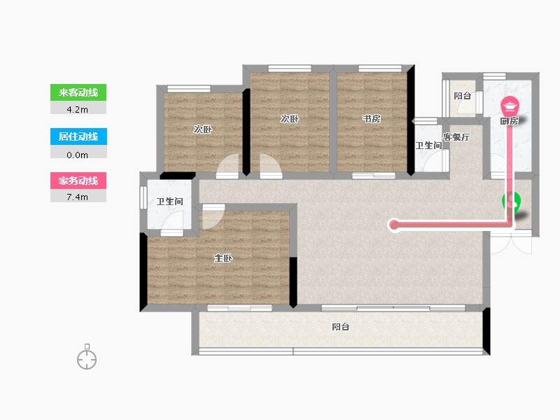 四川省-绵阳市-景茂誉府-103.30-户型库-动静线