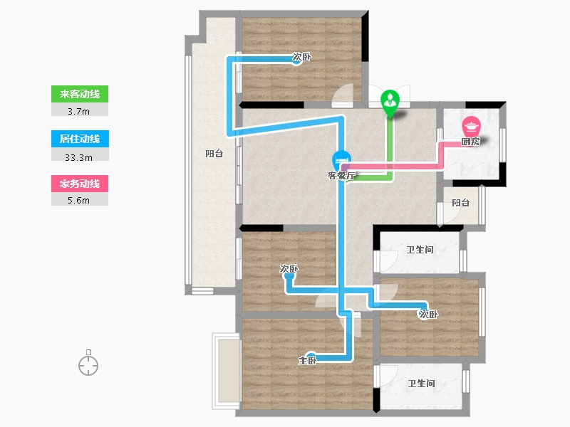 四川省-广安市-天立·澜悦府-115.81-户型库-动静线