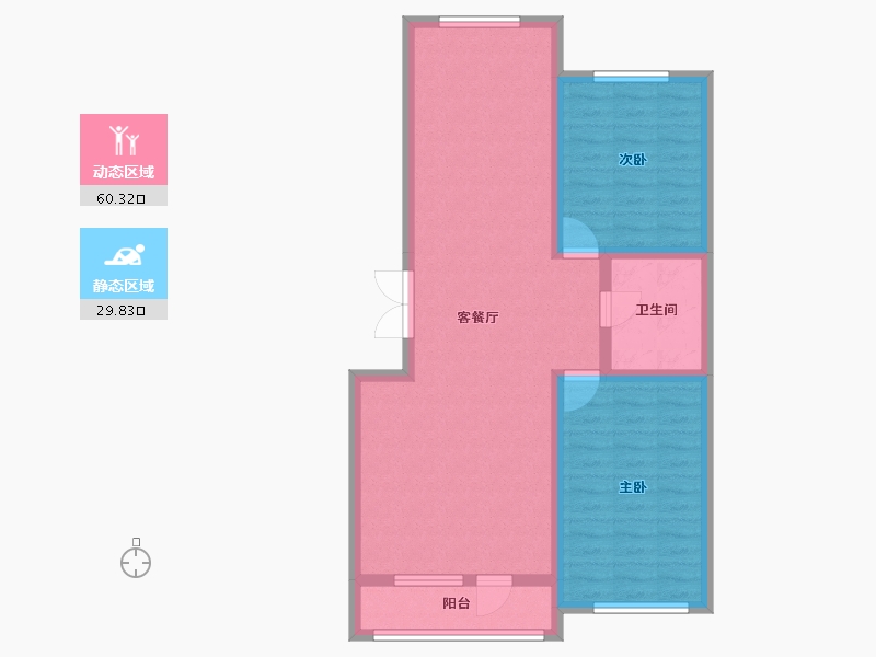 吉林省-辽源市-四平阳光首府-80.99-户型库-动静分区