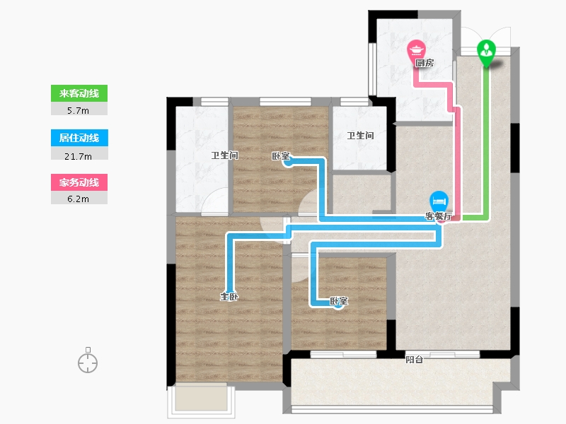 河南省-信阳市-光山书香苑-91.20-户型库-动静线