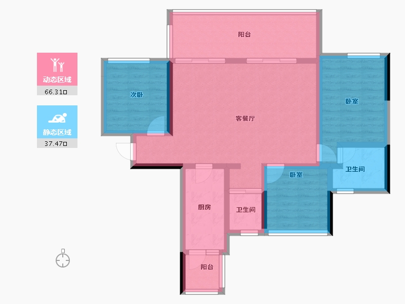 四川省-绵阳市-树高上院-92.16-户型库-动静分区