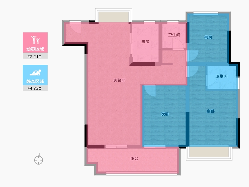 安徽省-铜陵市-和顺麓山樾-95.00-户型库-动静分区