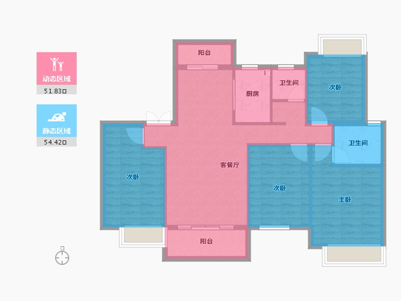 江西省-赣州市-兴国滨江1号-96.14-户型库-动静分区