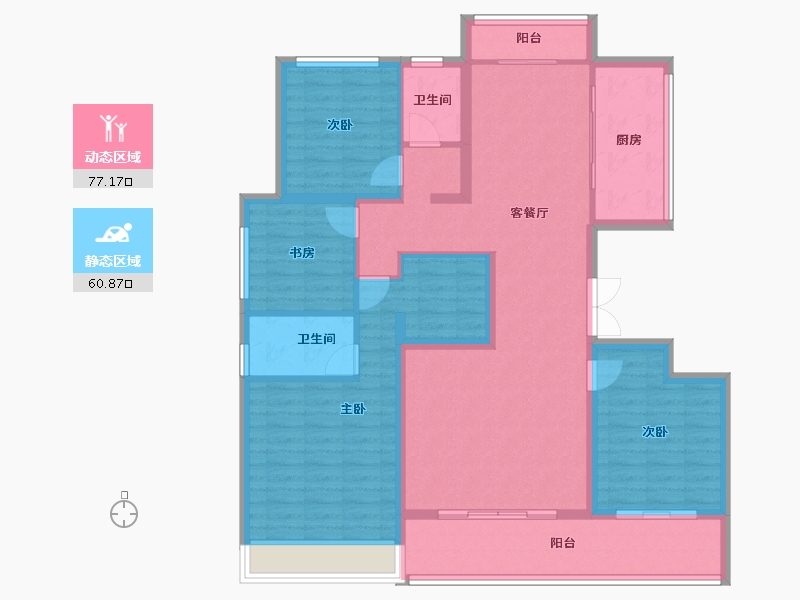 河南省-周口市-周投绿城·留香园-124.01-户型库-动静分区