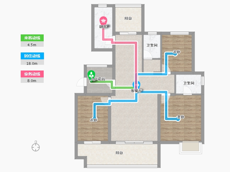 河南省-周口市-茉莉公馆-98.00-户型库-动静线