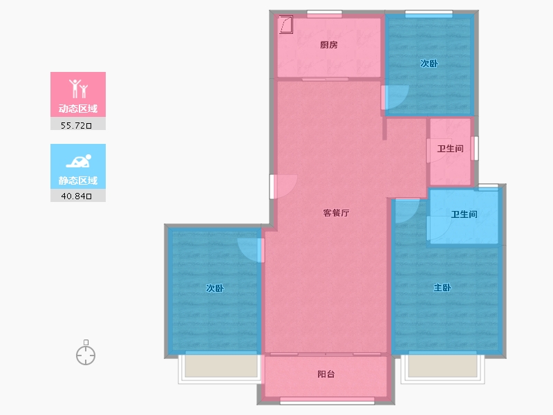 河北省-承德市-中瑞北欧云著-94.00-户型库-动静分区