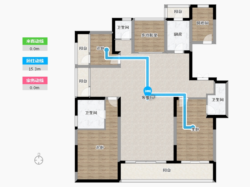 江西省-上饶市-华熙LIVE信江·华熙府第一区-158.04-户型库-动静线