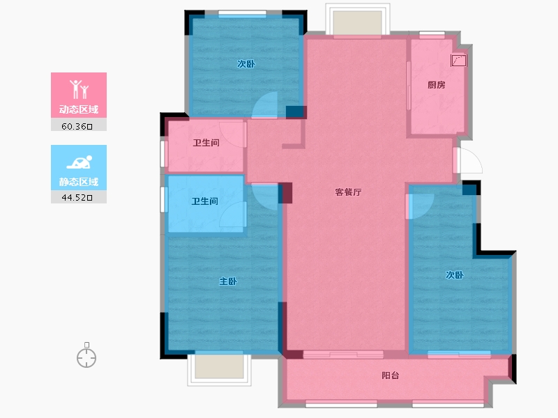 江西省-鹰潭市-万景悦府-94.00-户型库-动静分区