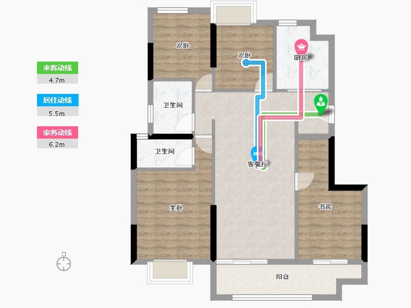 福建省-莆田市-建发磐龙府四期-89.83-户型库-动静线