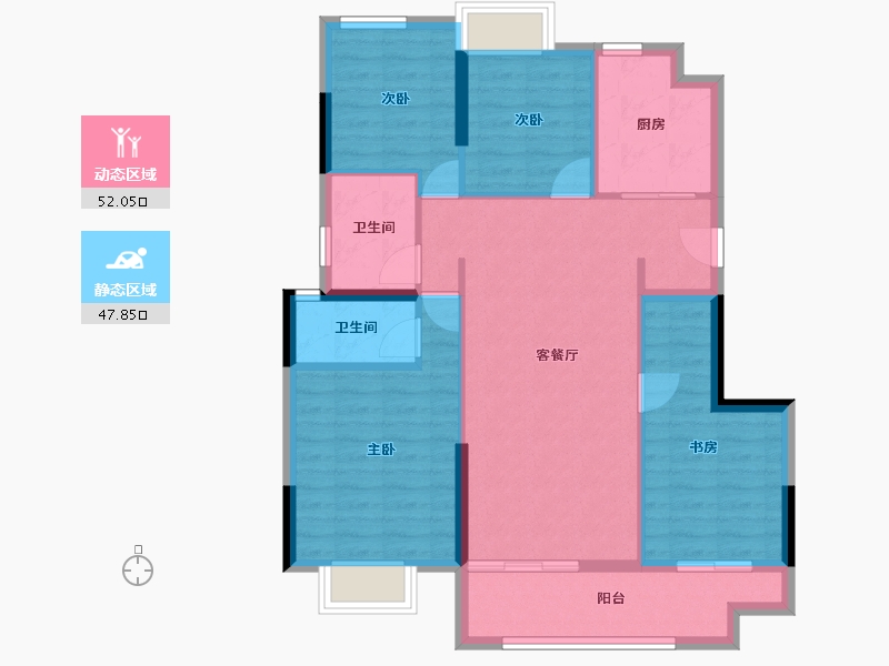 福建省-莆田市-建发磐龙府四期-89.83-户型库-动静分区