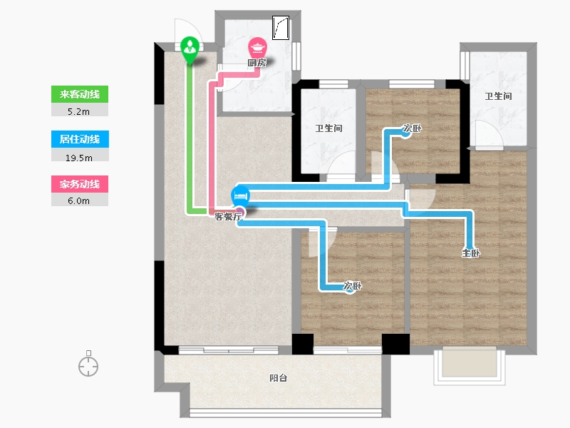 江西省-鹰潭市-万景悦府-81.00-户型库-动静线