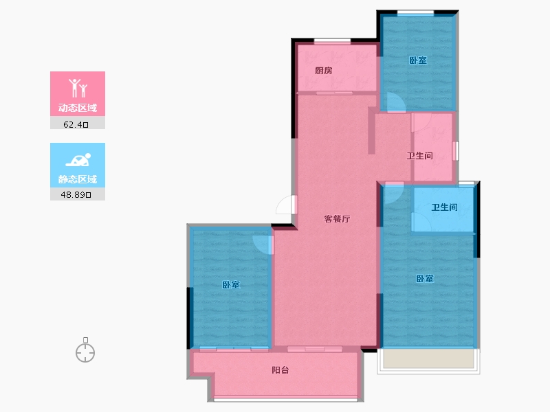 河南省-信阳市-华瑞紫悦府-100.00-户型库-动静分区