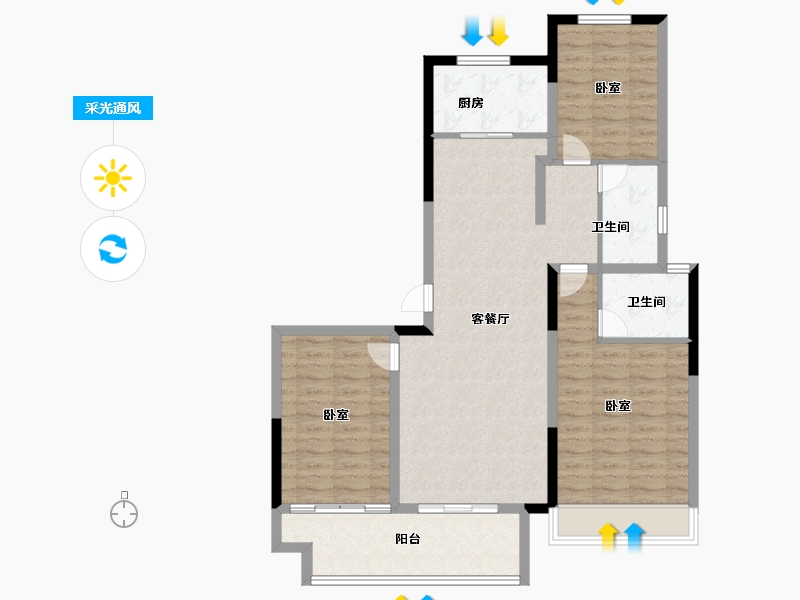 河南省-信阳市-华瑞紫悦府-100.00-户型库-采光通风