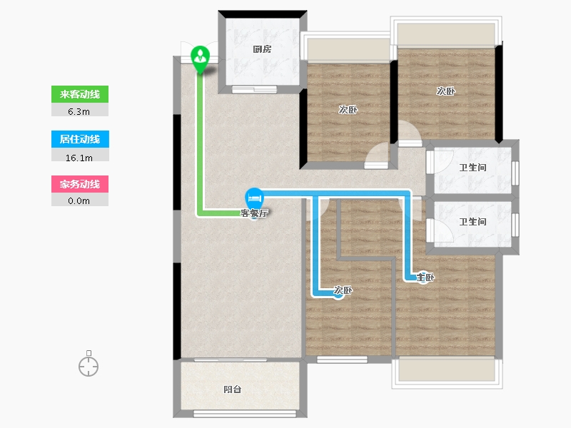 湖北省-咸宁市-同惠上和城-109.53-户型库-动静线