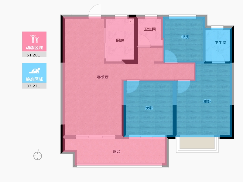 江西省-上饶市-鑫邦城-79.22-户型库-动静分区