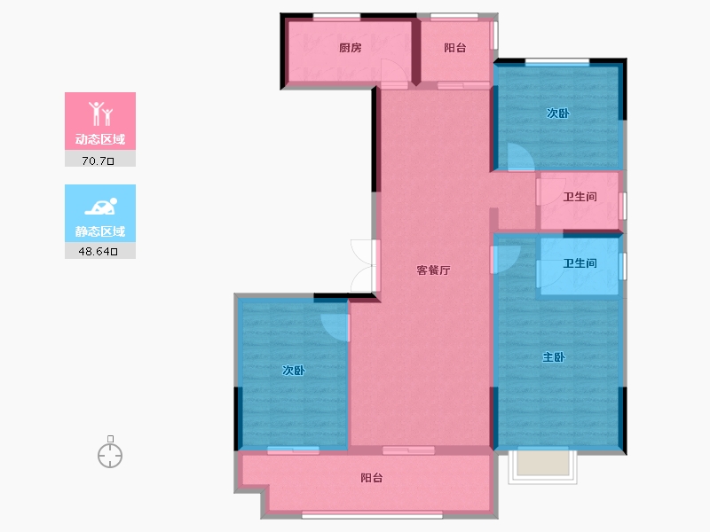 河南省-焦作市-征云云筑-107.21-户型库-动静分区