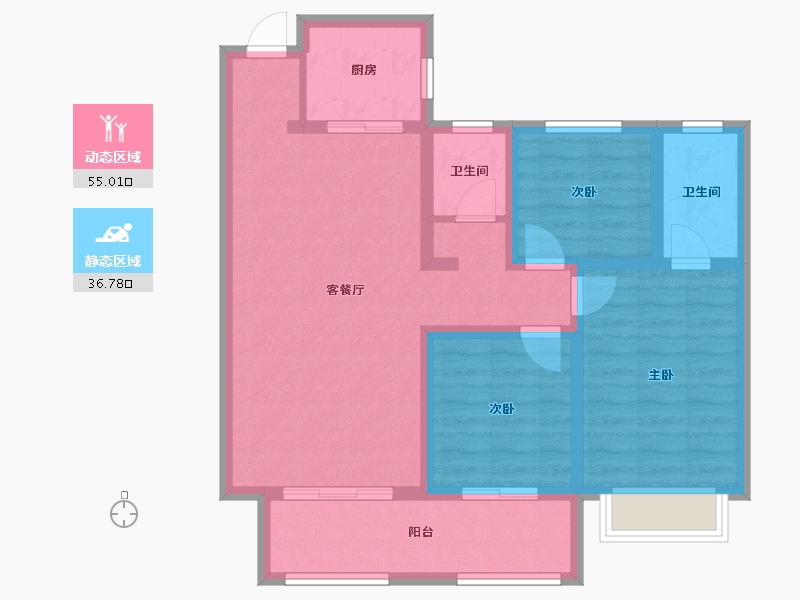 河北省-邢台市-金桂园-81.19-户型库-动静分区