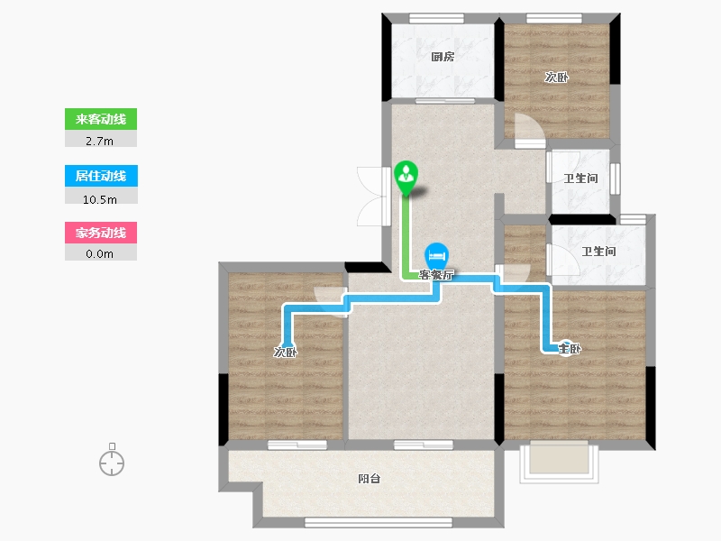 河南省-焦作市-征云云筑-87.92-户型库-动静线