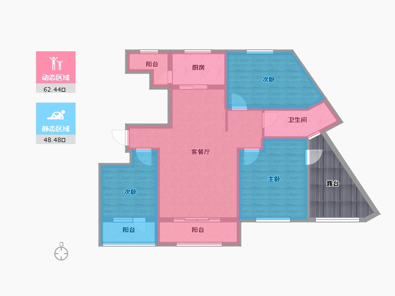 甘肃省-定西市-润嘉公馆-109.23-户型库-动静分区